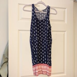 Pink Republic Blue Patterned Top